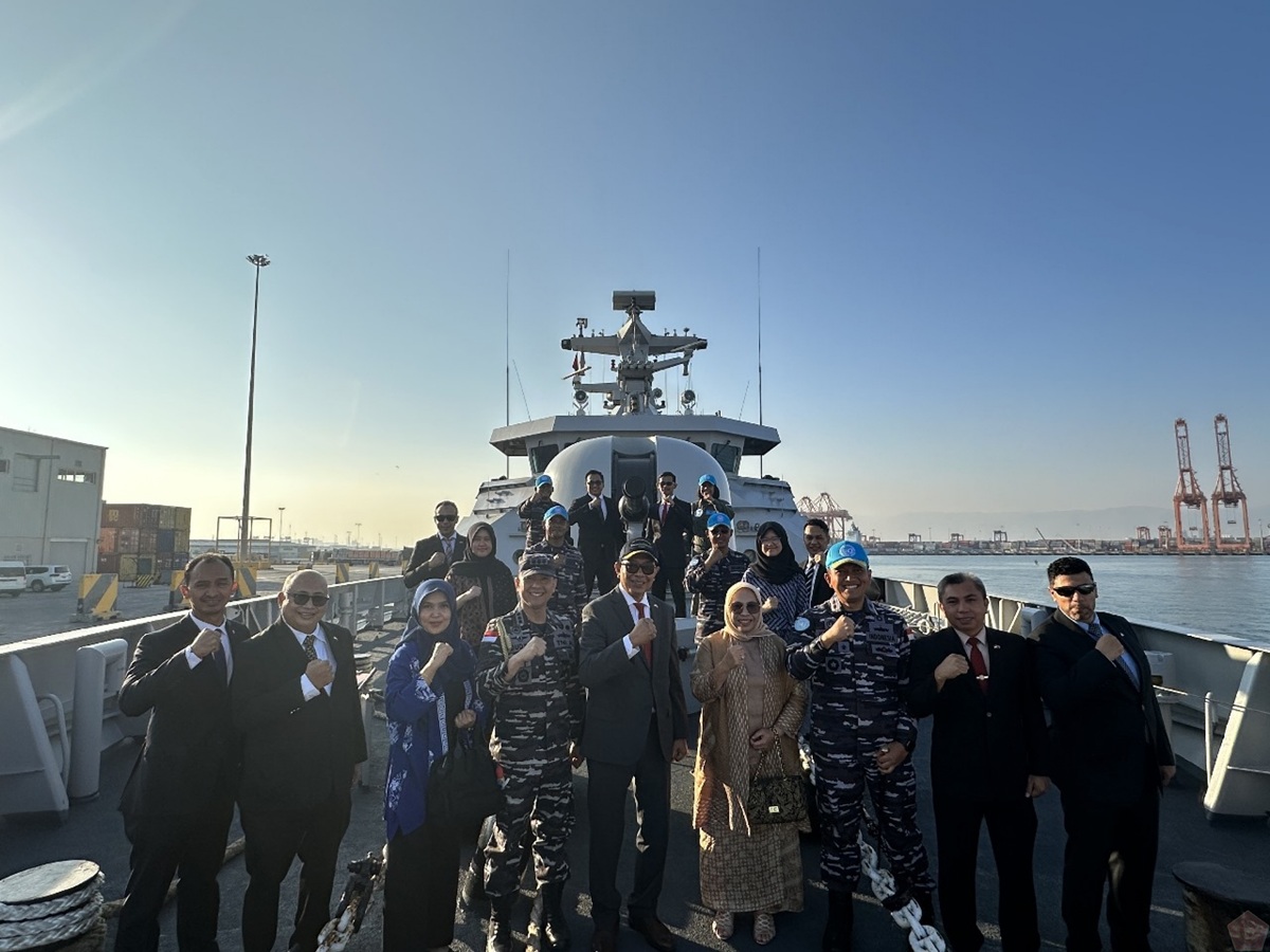 KRI Diponegoro-365 Satgas Task Maritim Force TNI Konga XXVII-O Tiba di Oman