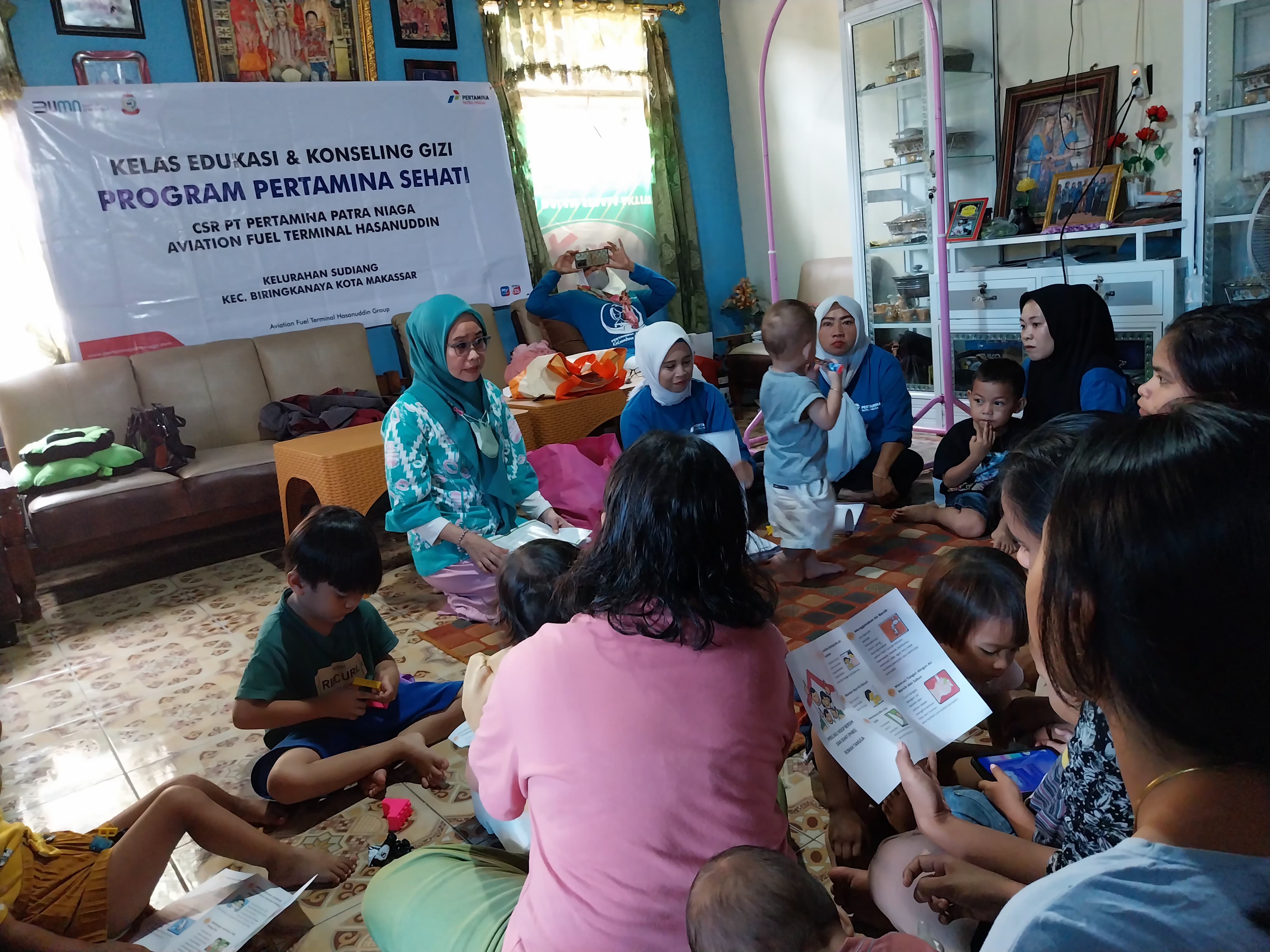 Cegah Balita Kurang Gizi, Pertamina Patra Niaga Sulawesi Edukasi Kelompok Binaan dengan Program Posyandu Sehati