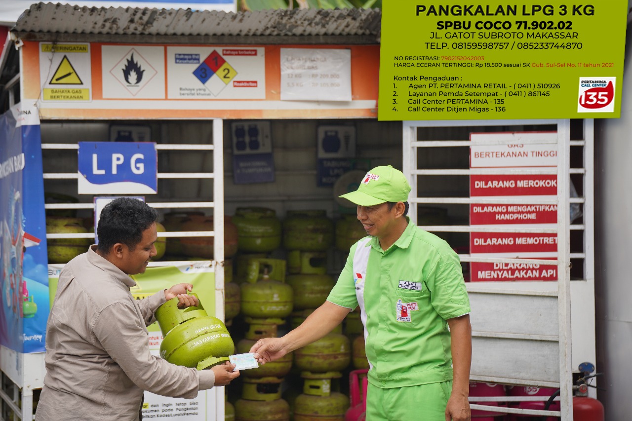 Pertamina Patra Niaga Regional Sulawesi Pastikan Distribusi LPG 3 Kg Tepat Sasaran Melalui Pangkalan Resmi