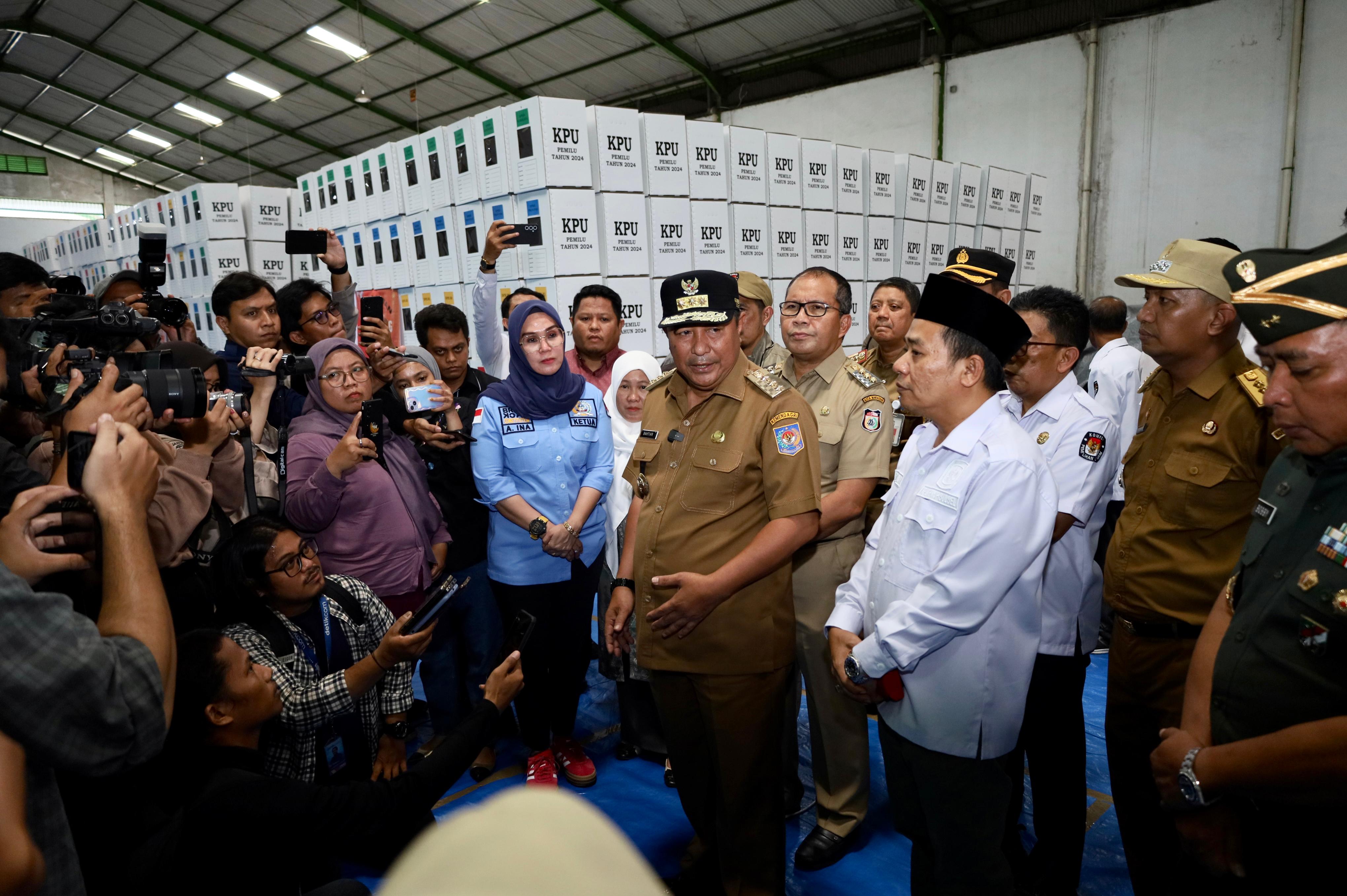 Kesiapan Gudang Logistik Pemilu Kota Makassar Sudah Matang