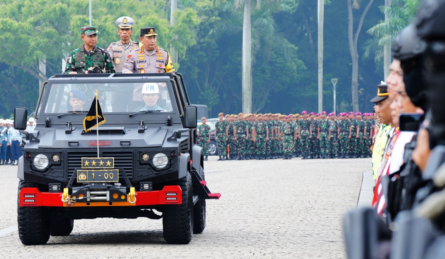 Pengamanan Lebaran, Panglima TNI dan Kapolri Pimpin Apel Gelar Pasukan Operasi Ketupat 2024