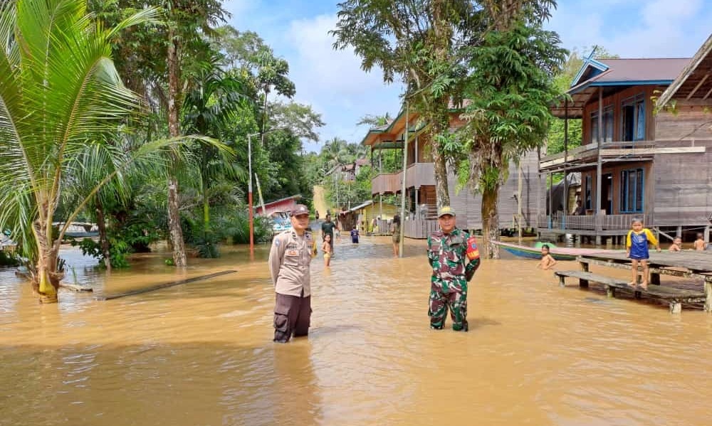 Banjir yang Melanda 87 Desa di Kabupaten Katingan Kalimantan Tengah Mulai Surut