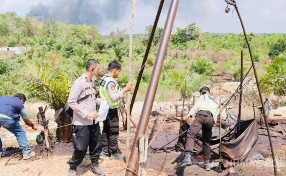 Satgas Penanggulangan Tambang Ilegal Tutup 93 Sumur Minyak di Musi Banyuasin Sumatera Selatan