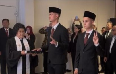 Mees Hilgers dan Eliano Reijnders Resmi Jadi WNI, Pengambilan Sumpah Dilakukan di Brussel Belgia