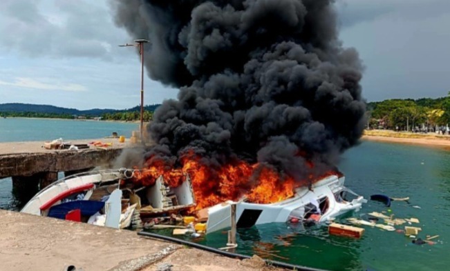 Puslabfor Mabes Polri Tiba di Ternate, Fokus Selidiki Pemicu Ledakan Kapal yang Tewaskan Cagub Benny Laos