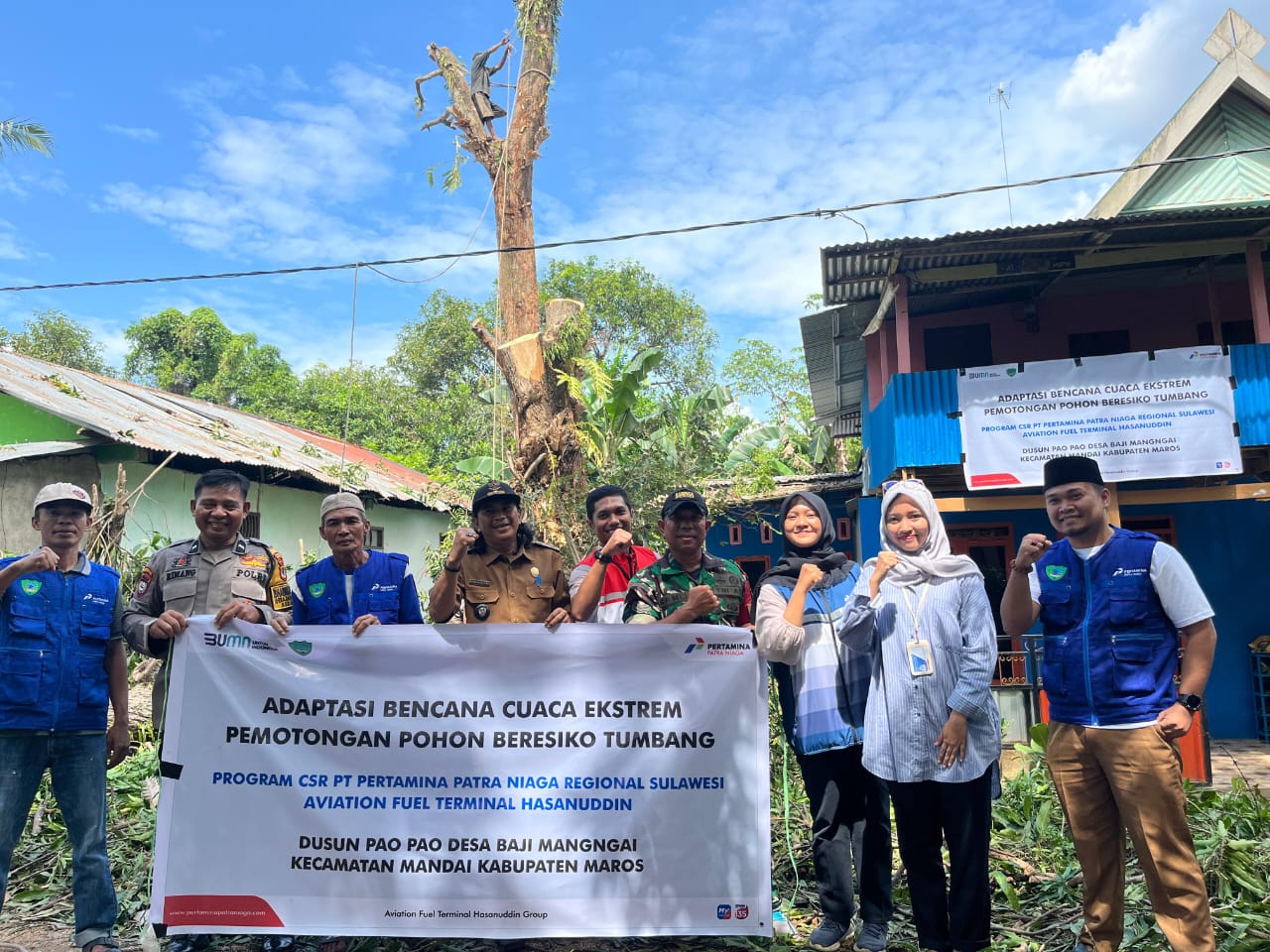 Dukung Adaptasi Iklim, Pertamina Patra Niaga Sulawesi Gelar Program Desa Tangguh Bencana di Maros