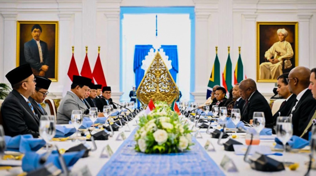 Diplomasi Kuliner Presiden Prabowo saat Menjamu Presiden Republik Afrika Selatan di Istana Merdeka