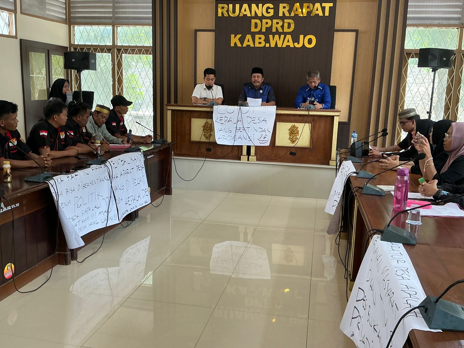 DPRD Wajo Terima Aspirasi WASPAMOPS LMR RI Terkait Polemik Pengangkatan Kaur Keuangan Desa Bau-Bau