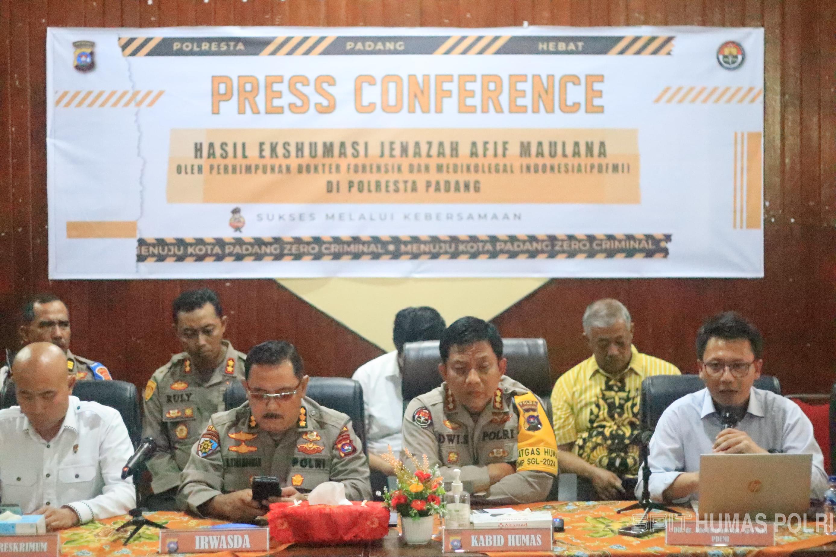 Tim Dokter Forensik Umumkan Hasil Ekshumasi Jenazah Almarhum Afif Maulana