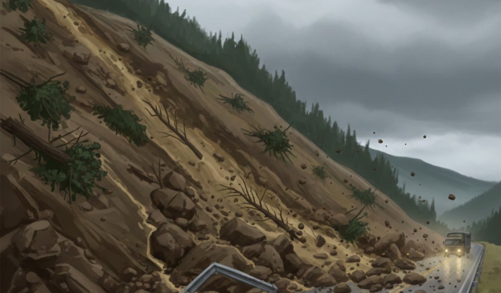 Jalinsum yang Menghubungkan Sipirok–Tapanuli Utara Lumpuh Akibat Tertutup Longsor