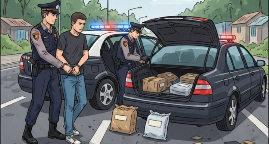 Polisi Gagalkan Pengiriman 30 Kilogram Narkoba di Gerbang Tol Bathin Solapan Begkalis Riau