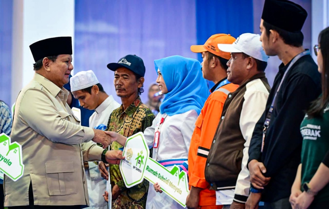 Presiden Prabowo Resmikan Akad Massal 26 Ribu KPR Fasilitas Likuiditas Pembiayaan Perumahan