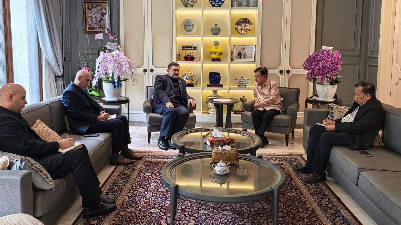 Video Pernyataan Jusuf Kalla Usai Bertemu dengan Duta Besar Iran Mohammad Boroujerdi